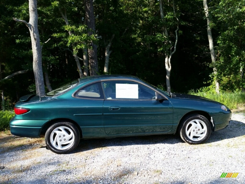 2001 Escort ZX2 Coupe - Tropic Green Metallic / Medium Prairie Tan photo #4