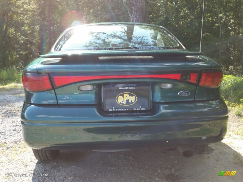 2001 Escort ZX2 Coupe - Tropic Green Metallic / Medium Prairie Tan photo #8