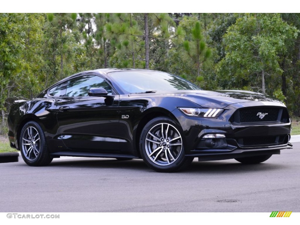 Black 2015 Ford Mustang GT Coupe Exterior Photo #105799338