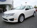 2010 White Suede Ford Fusion S  photo #6