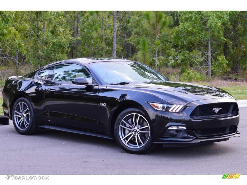 Black 2015 Ford Mustang GT Coupe Exterior Photo #105799551