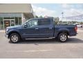 2015 Blue Jeans Metallic Ford F150 XLT SuperCrew  photo #8
