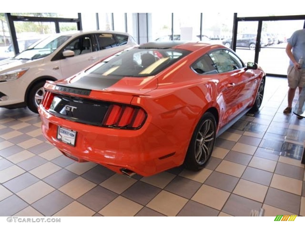 2015 Mustang GT Coupe - Competition Orange / Ebony photo #3