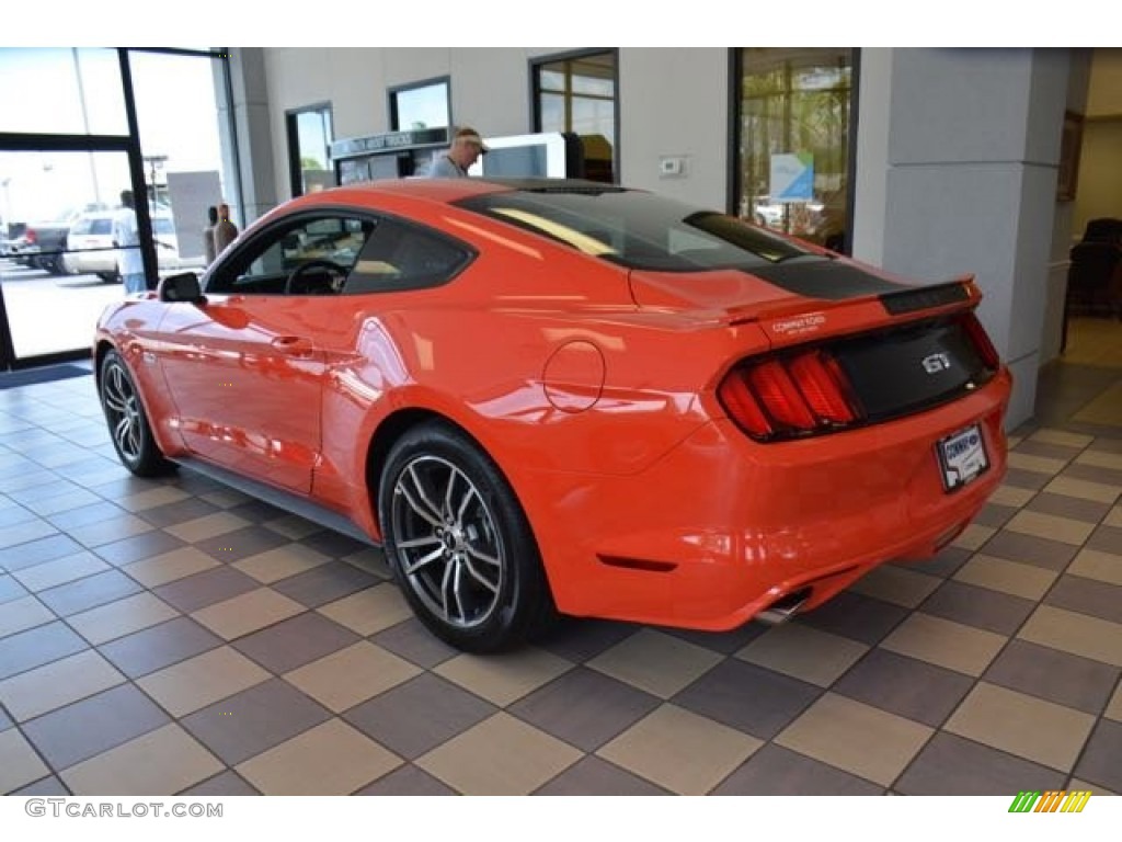2015 Mustang GT Coupe - Competition Orange / Ebony photo #5