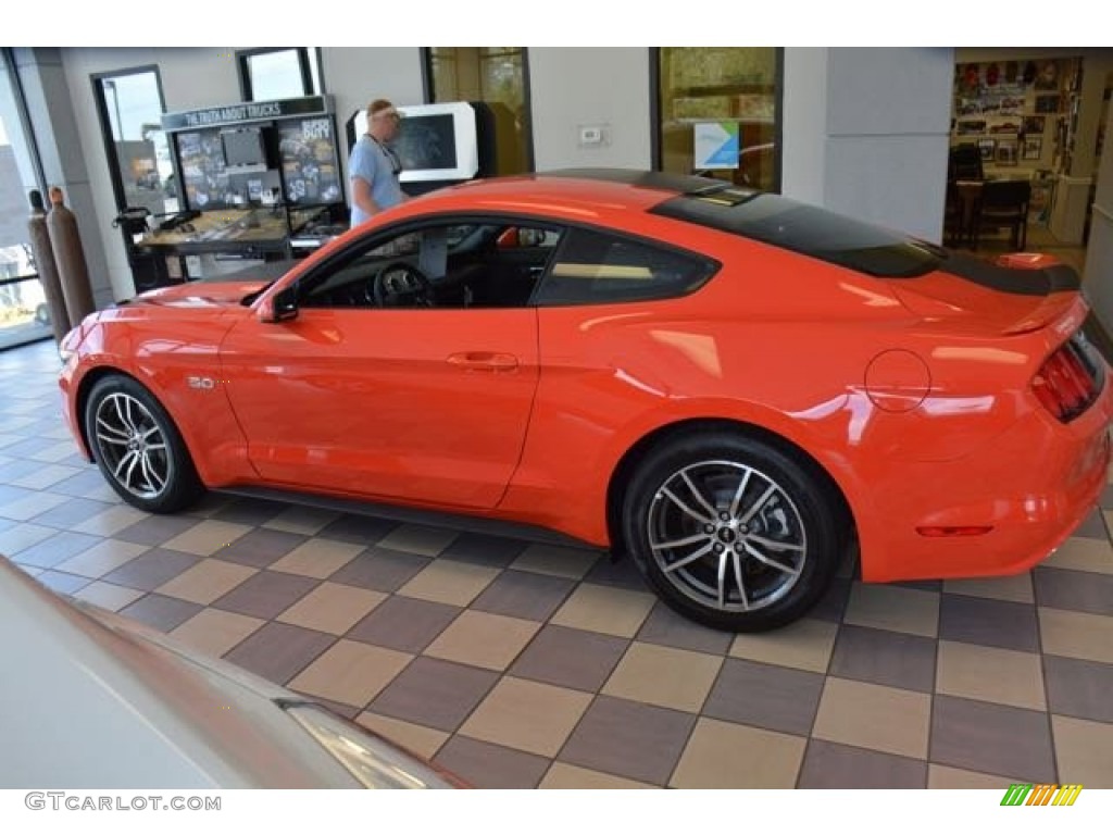 2015 Mustang GT Coupe - Competition Orange / Ebony photo #6