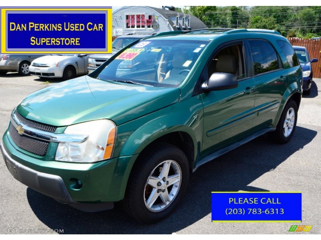 2005 Equinox LT AWD - Meander Green Metallic / Light Cashmere photo #1