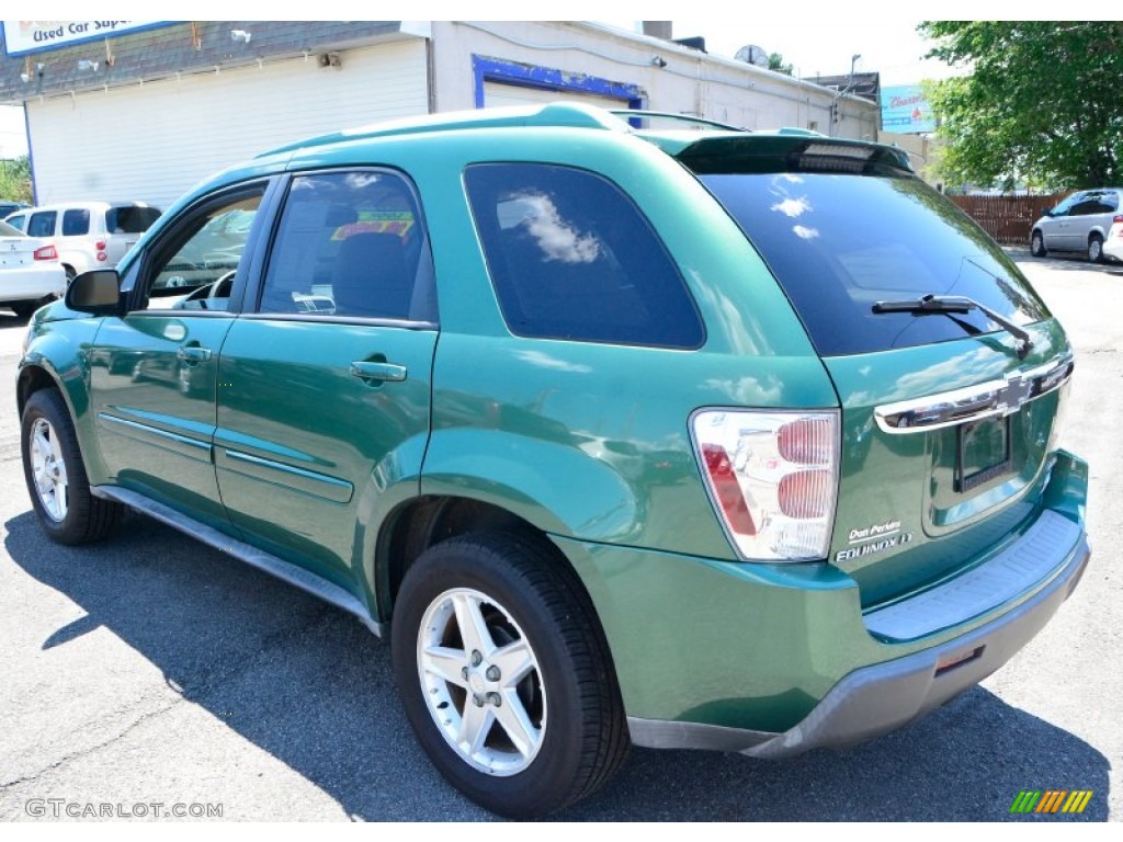 2005 Equinox LT AWD - Meander Green Metallic / Light Cashmere photo #10