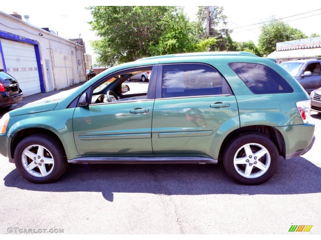 2005 Equinox LT AWD - Meander Green Metallic / Light Cashmere photo #11