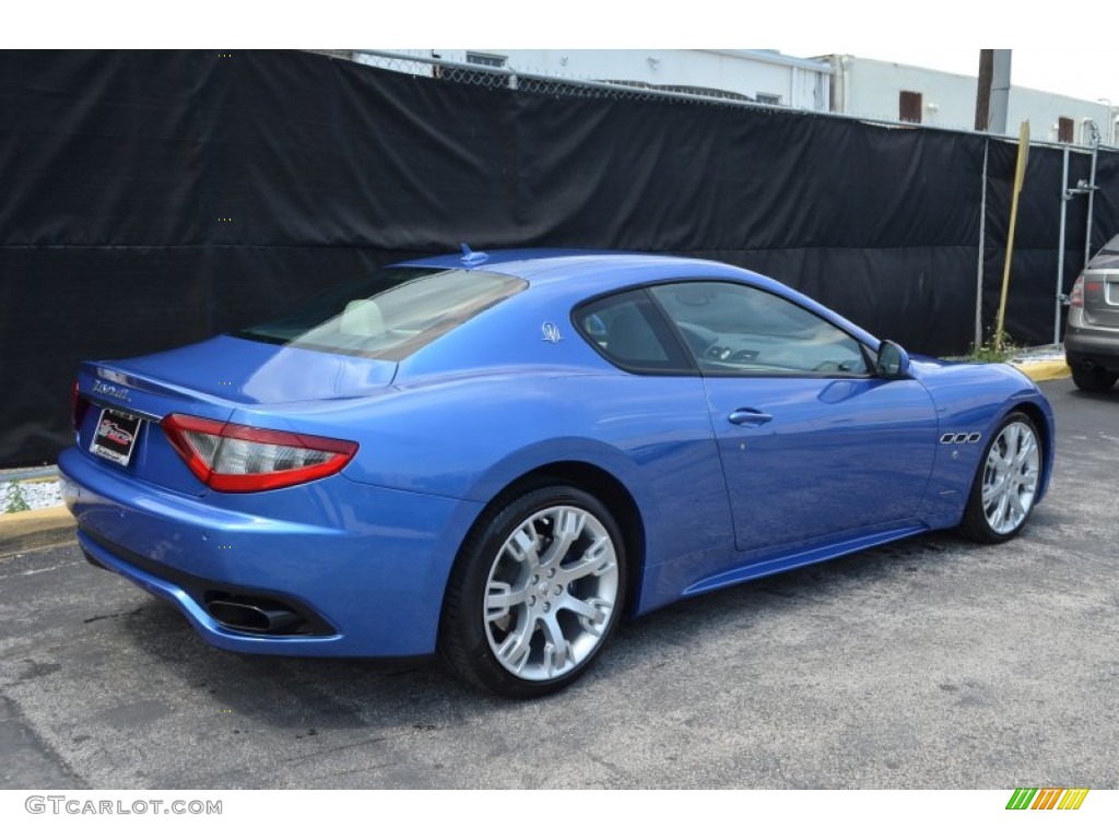 2014 GranTurismo MC Coupe - Blu Mediterraneo (Blue Metallic) / Pearl Beige photo #5