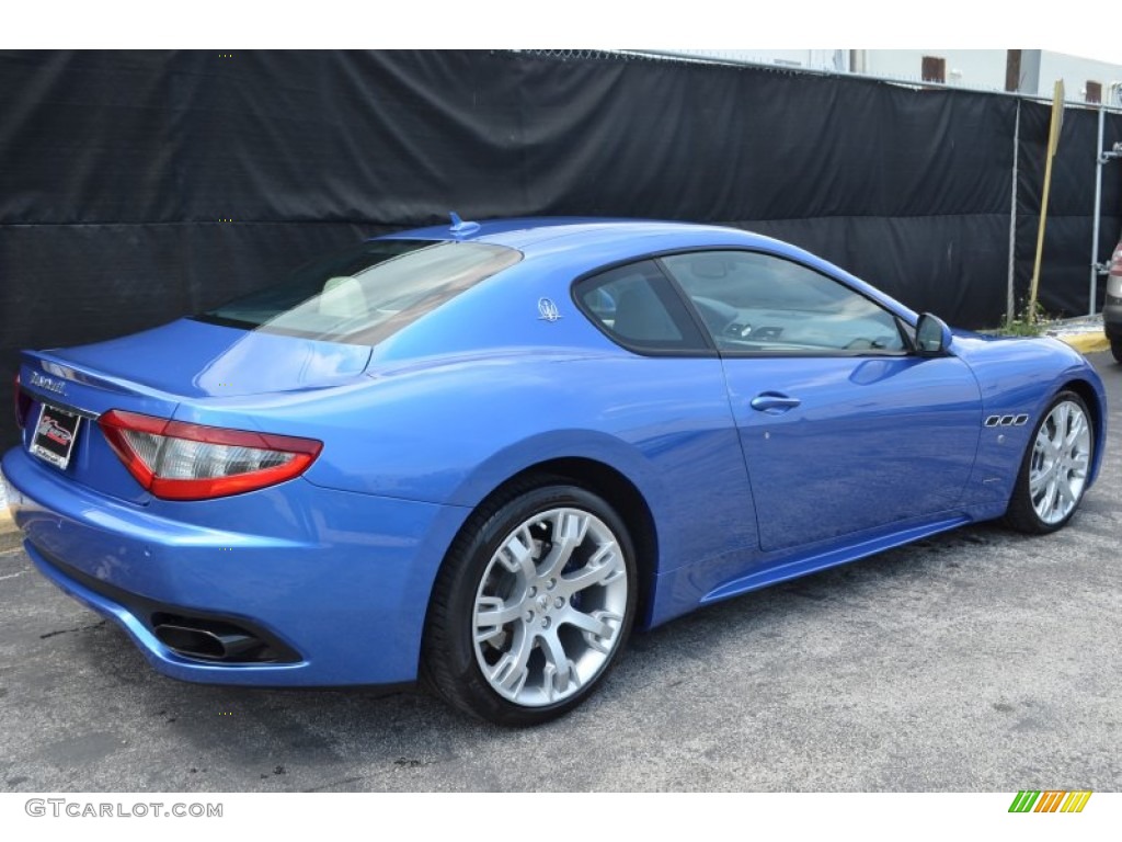 2014 GranTurismo MC Coupe - Blu Mediterraneo (Blue Metallic) / Pearl Beige photo #6