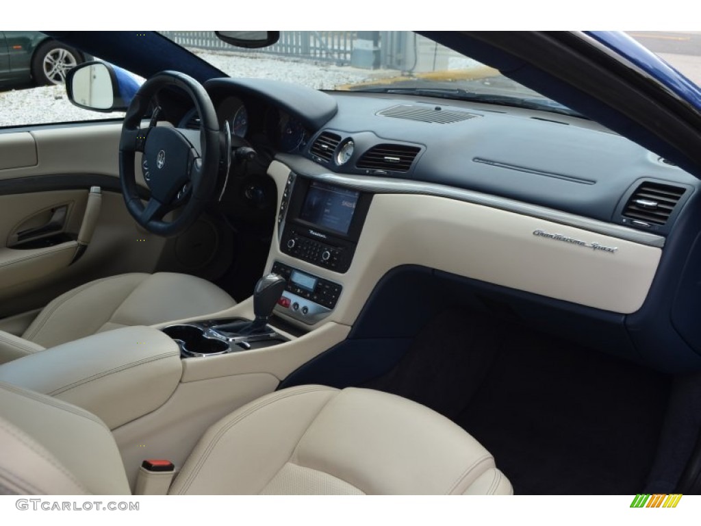 2014 GranTurismo MC Coupe - Blu Mediterraneo (Blue Metallic) / Pearl Beige photo #9