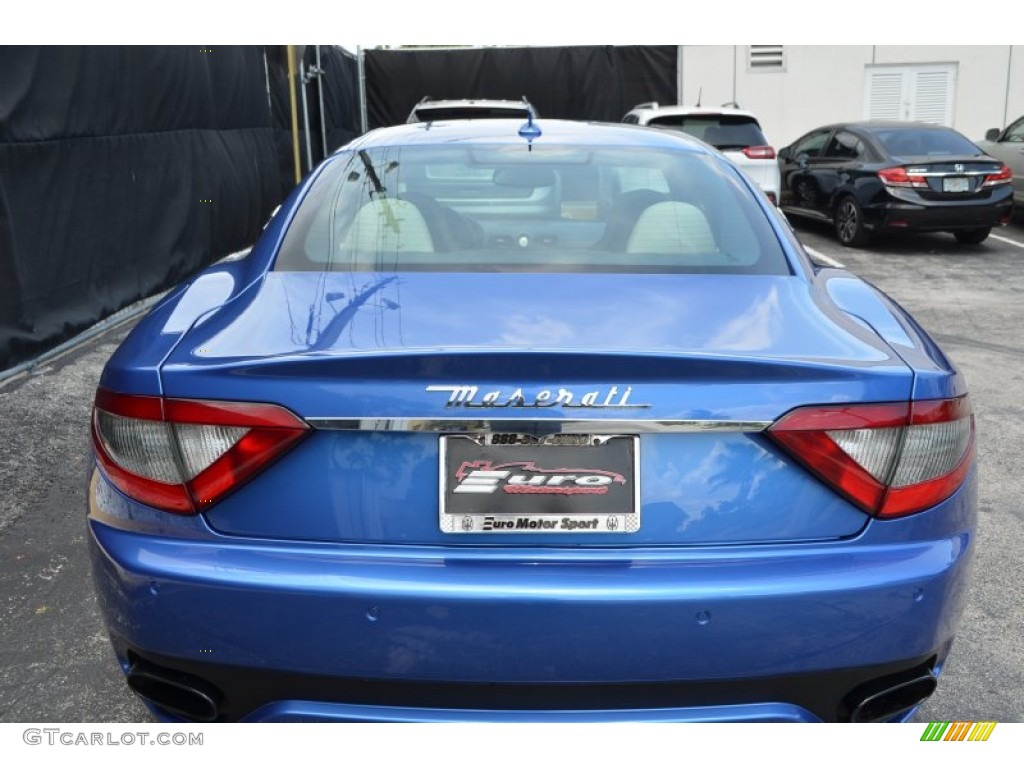 2014 GranTurismo MC Coupe - Blu Mediterraneo (Blue Metallic) / Pearl Beige photo #11