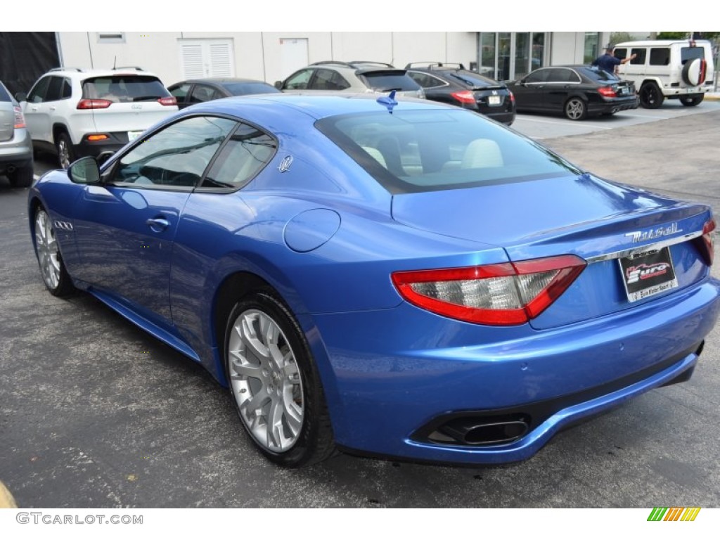 2014 GranTurismo MC Coupe - Blu Mediterraneo (Blue Metallic) / Pearl Beige photo #13