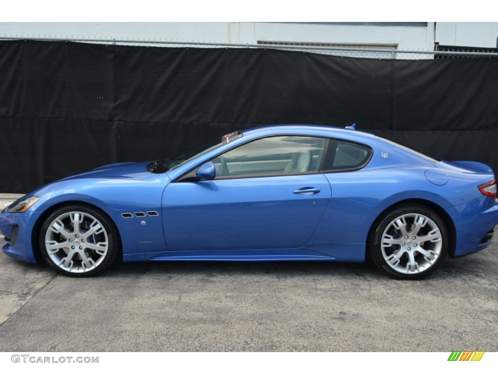 2014 GranTurismo MC Coupe - Blu Mediterraneo (Blue Metallic) / Pearl Beige photo #16