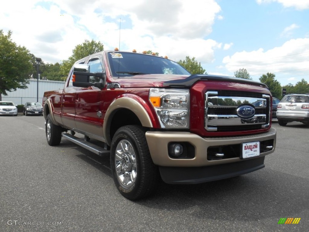 Vermillion Red Ford F350 Super Duty