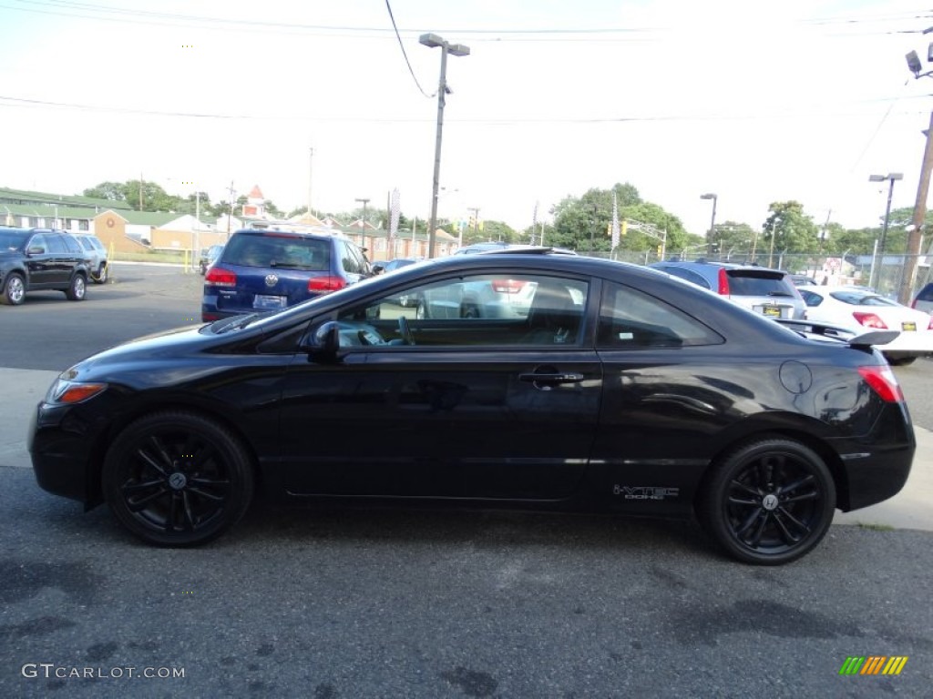 2007 Civic Si Coupe - Nighthawk Black Pearl / Black photo #8