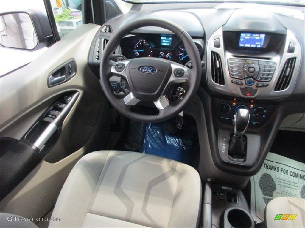 2015 Ford Transit Connect XLT Wagon Medium Stone Cloth Dashboard Photo #105807237