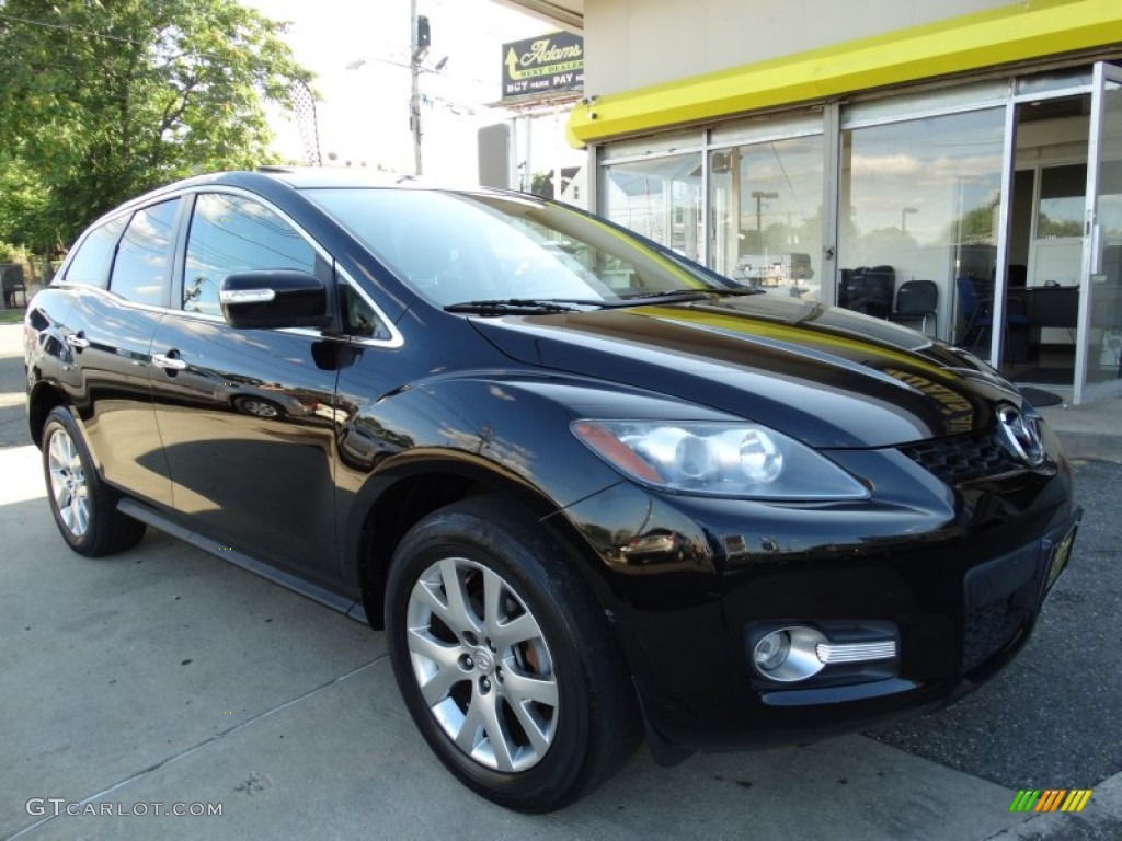 2009 CX-7 Grand Touring AWD - Brilliant Black / Black photo #3