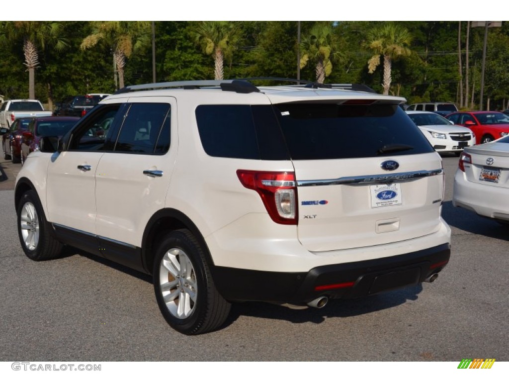 2013 Explorer XLT - Oxford White / Charcoal Black photo #7