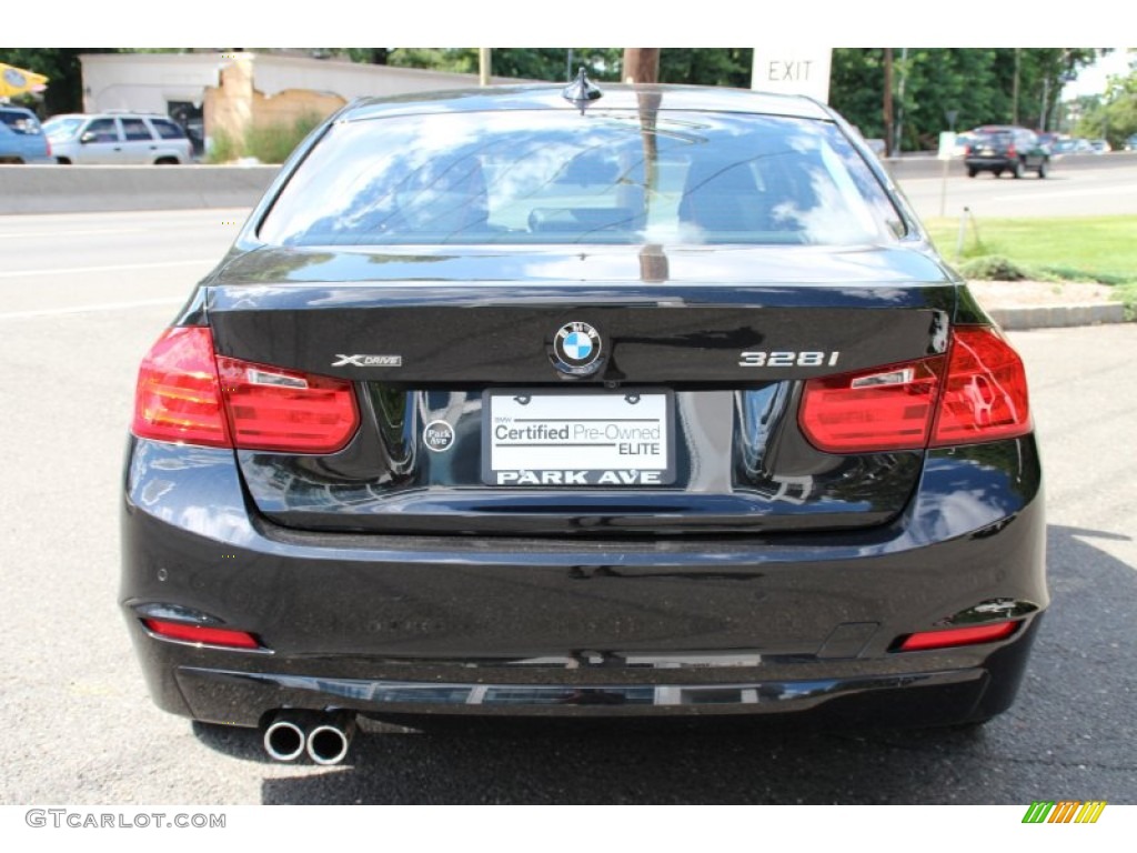 2015 3 Series 328i xDrive Sedan - Black Sapphire Metallic / Black photo #4