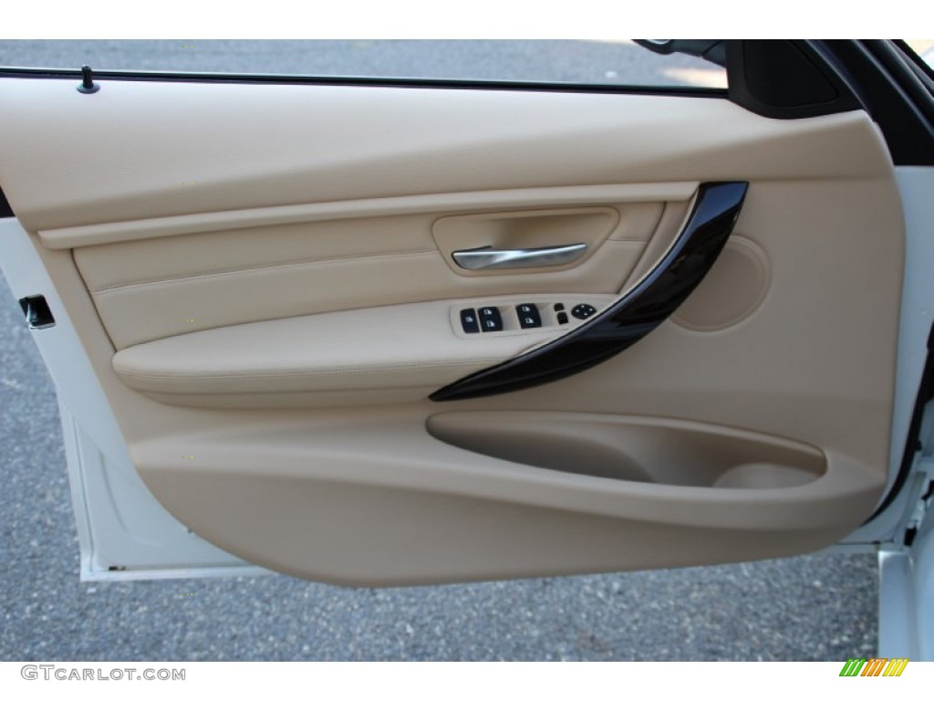 2015 3 Series 328i xDrive Sedan - Alpine White / Venetian Beige photo #8
