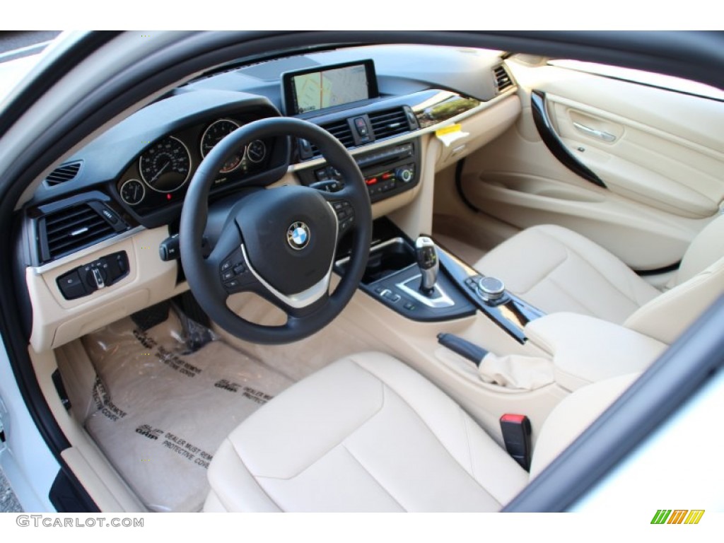 2015 3 Series 328i xDrive Sedan - Alpine White / Venetian Beige photo #10