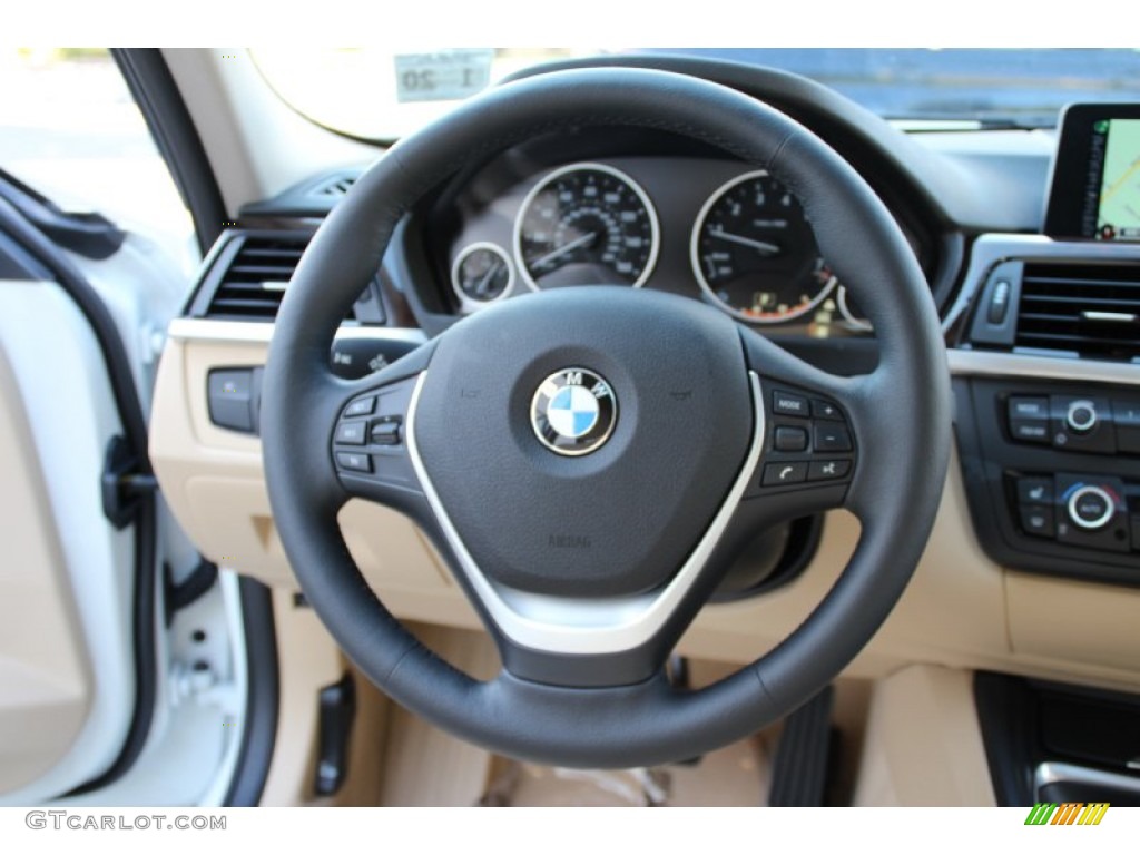 2015 3 Series 328i xDrive Sedan - Alpine White / Venetian Beige photo #18