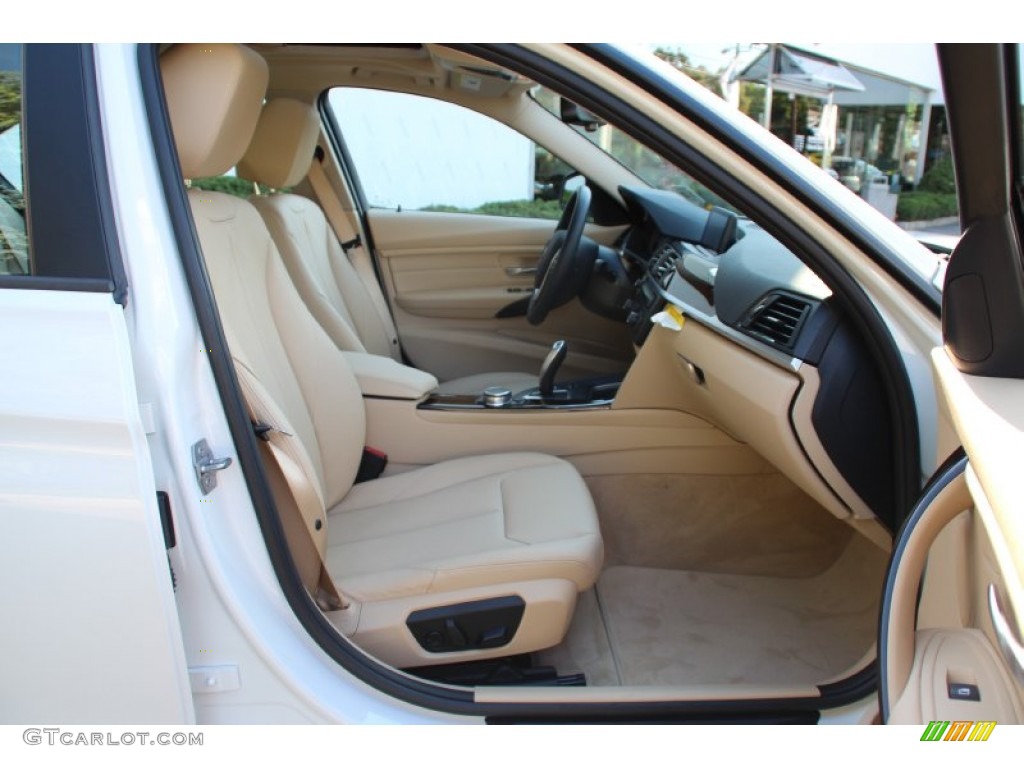 2015 3 Series 328i xDrive Sedan - Alpine White / Venetian Beige photo #28