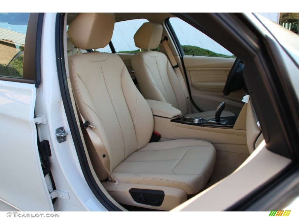 2015 3 Series 328i xDrive Sedan - Alpine White / Venetian Beige photo #29