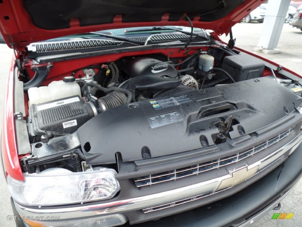 2002 Silverado 1500 LS Regular Cab 4x4 - Victory Red / Graphite Gray photo #15