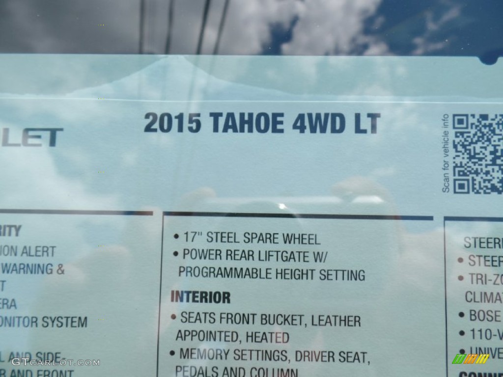 2015 Tahoe LT 4WD - Slate Gray Metallic / Jet Black/Dark Ash photo #90