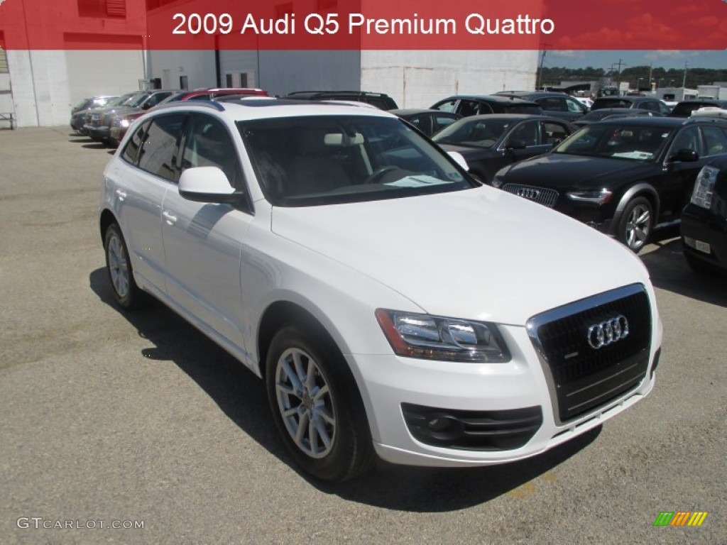 2009 Q5 3.2 Premium quattro - Ibis White / Cardamom Beige photo #1