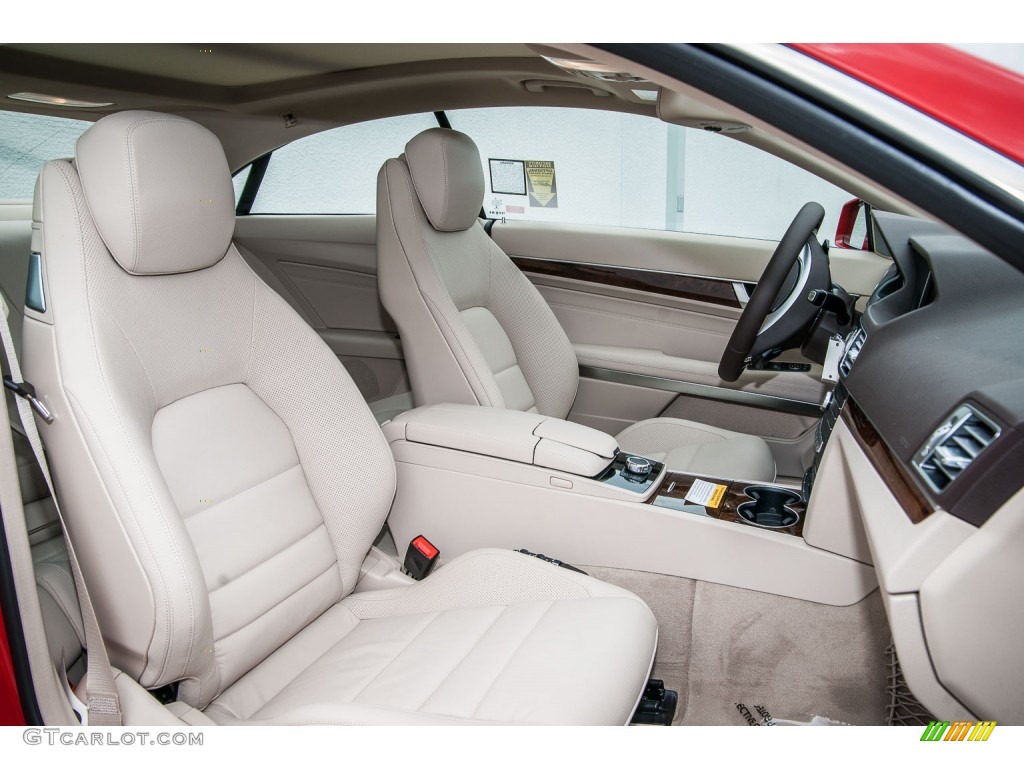 Silk Beige/Espresso Brown Interior 2016 Mercedes-Benz E 400 Coupe Photo #105816240