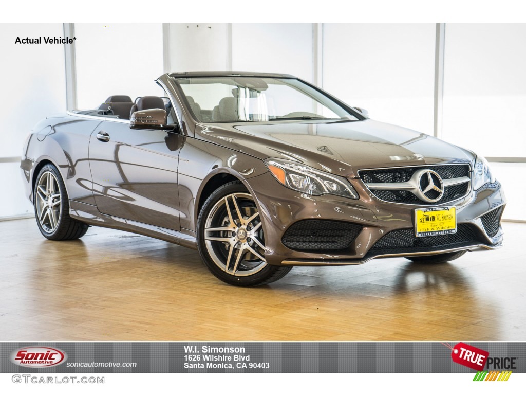 2016 E 400 Cabriolet - Dolomite Brown Metallic / Espresso Brown/Black photo #1