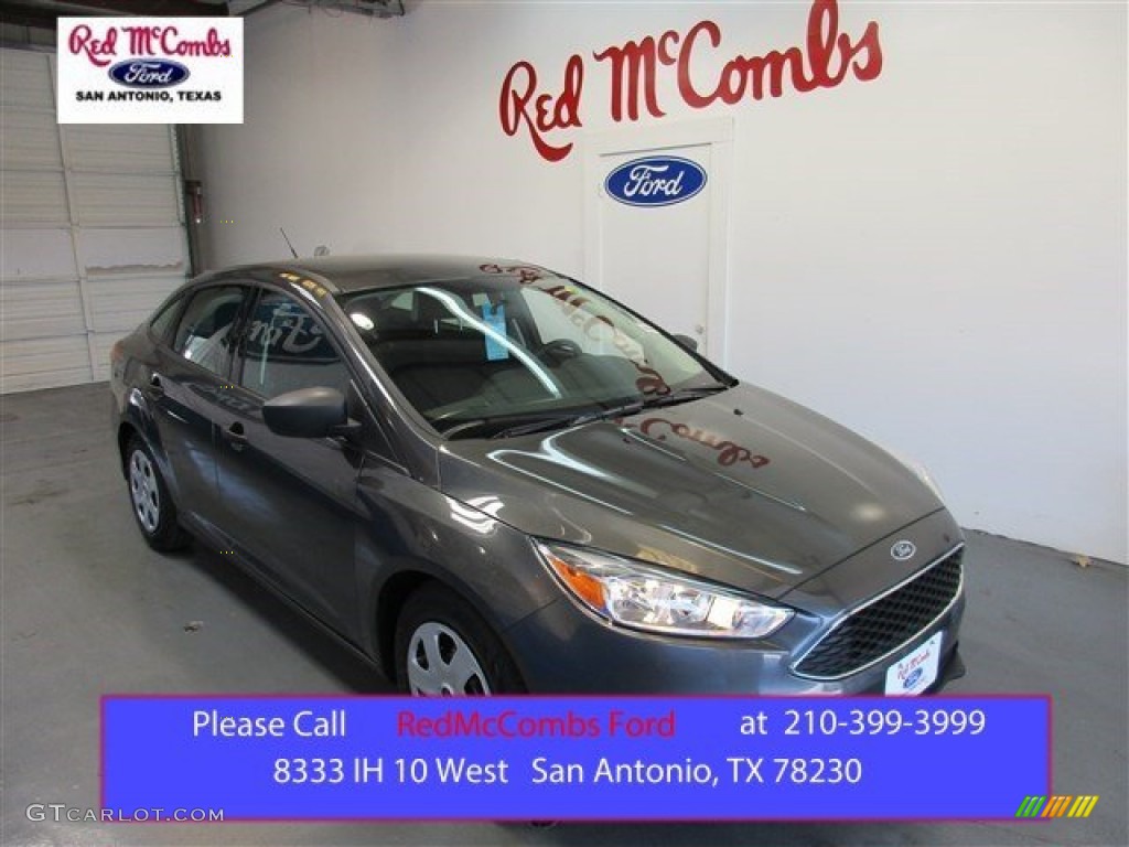 2015 Focus S Sedan - Magnetic Metallic / Charcoal Black photo #1