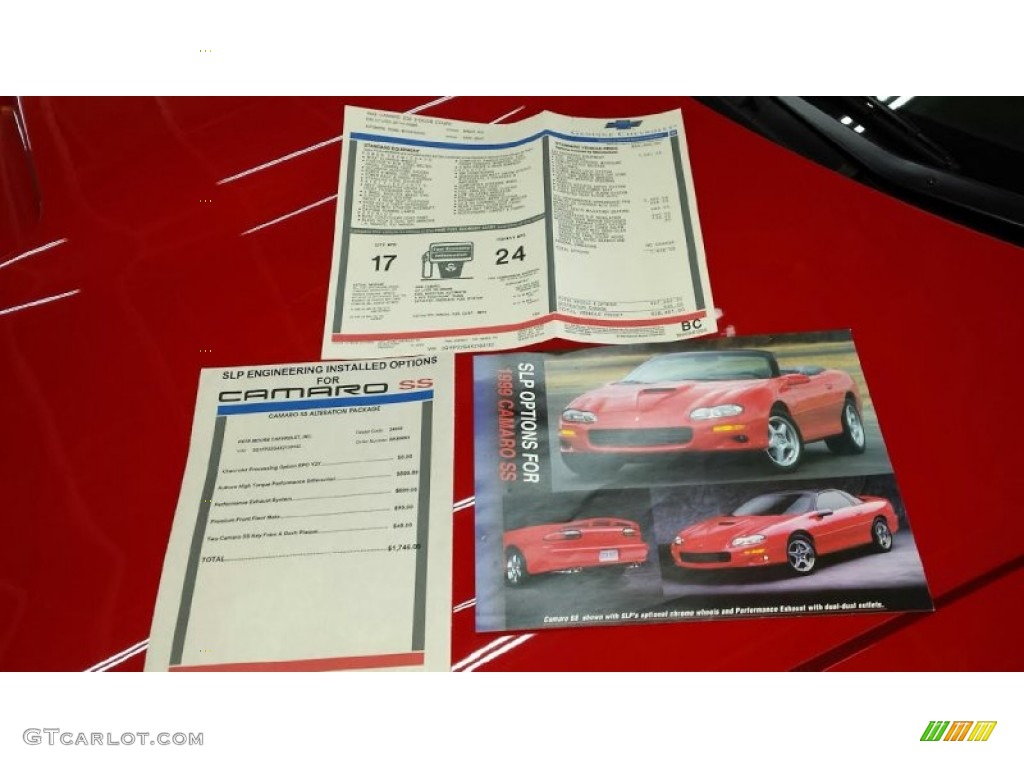 1999 Chevrolet Camaro Z28 SS Coupe Books/Manuals Photo #105818002
