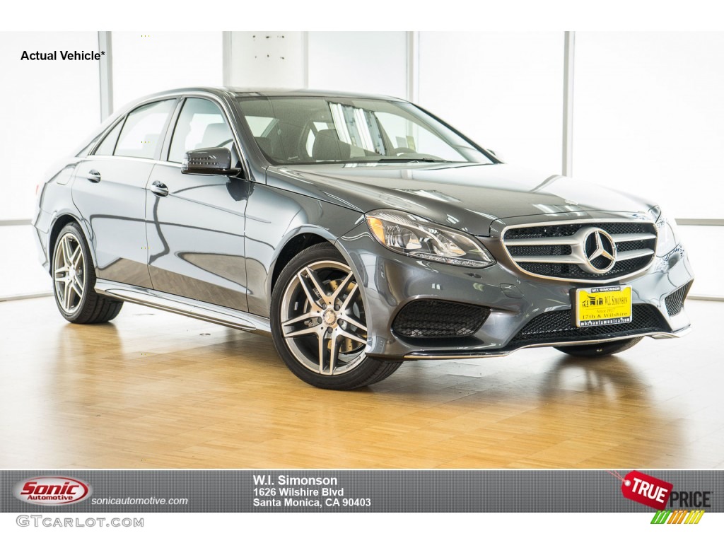 2016 E 350 Sedan - Steel Grey Metallic / Black photo #1