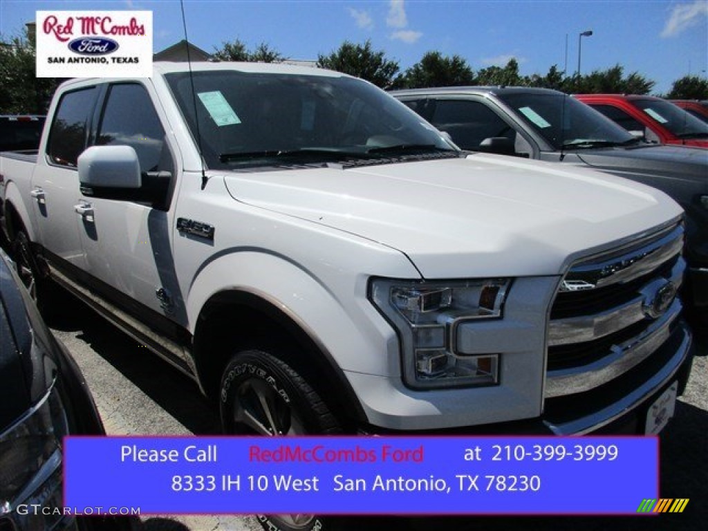 2015 F150 King Ranch SuperCrew 4x4 - White Platinum Tricoat / King Ranch Java/Mesa photo #1