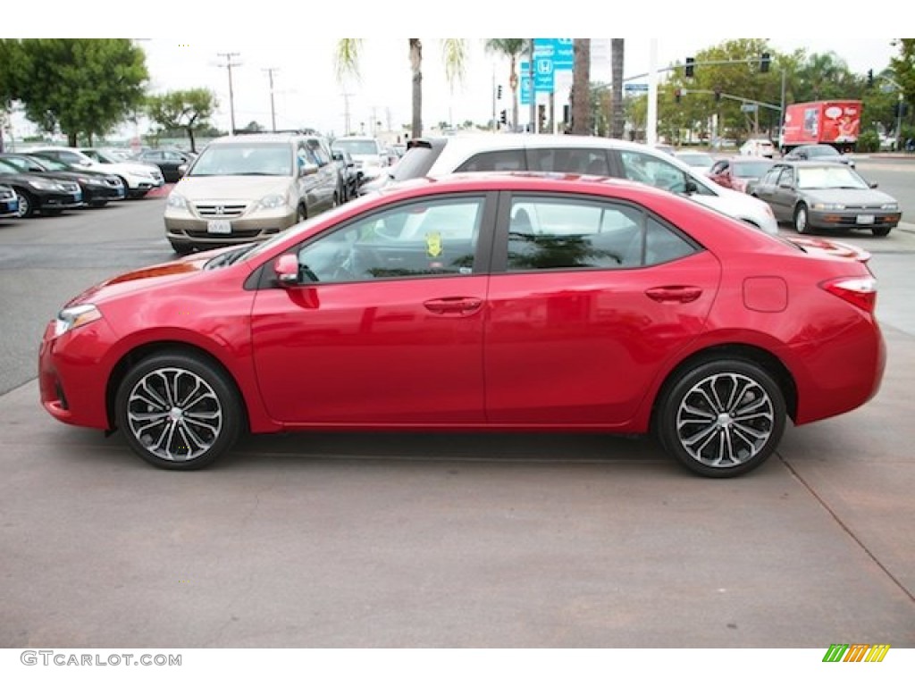 2014 Corolla S - Barcelona Red Metallic / Black photo #9