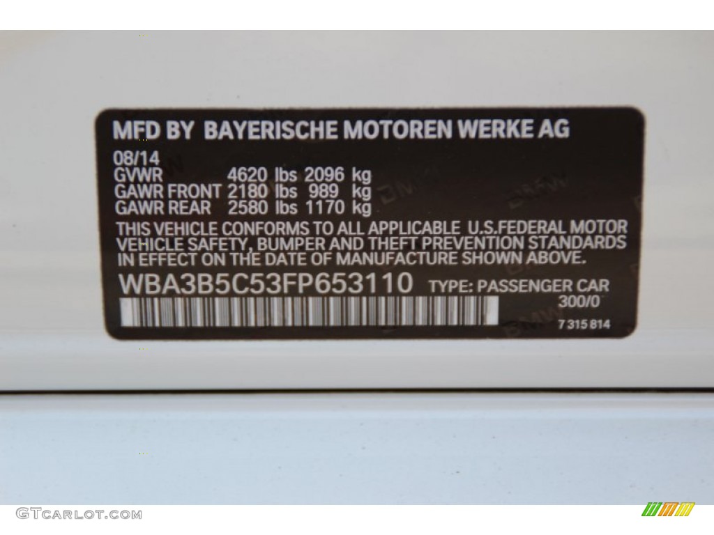2015 3 Series 328i xDrive Sedan - Alpine White / Venetian Beige photo #35