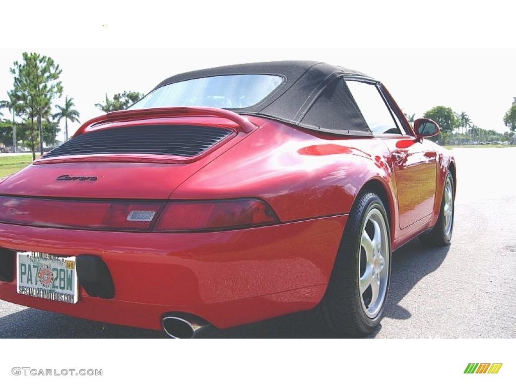 1995 911 Carrera Cabriolet - Guards Red / Cashmere Beige photo #8