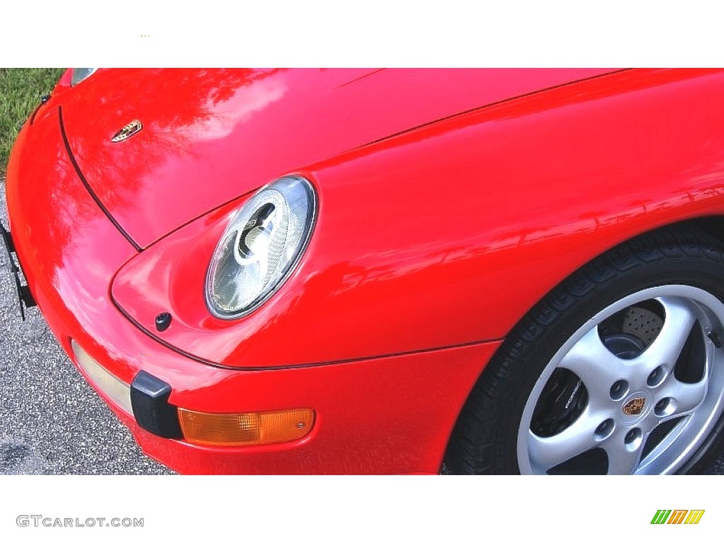 1995 911 Carrera Cabriolet - Guards Red / Cashmere Beige photo #13