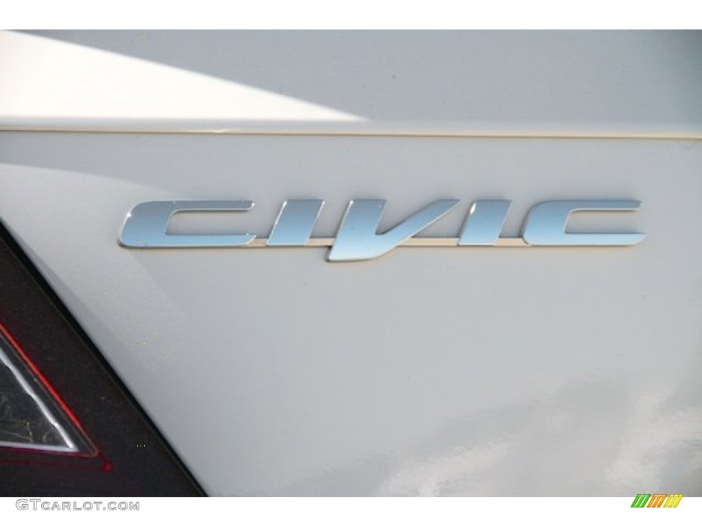2015 Civic EX-L Coupe - Taffeta White / Gray photo #3