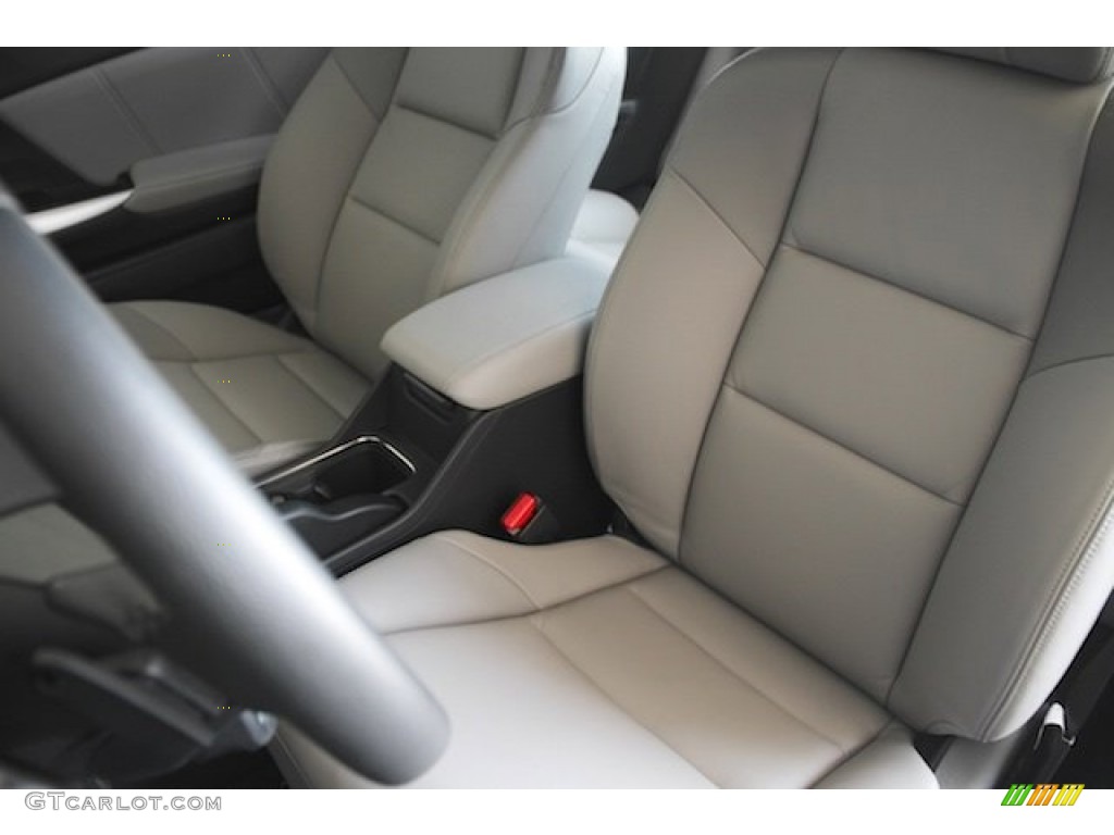 2015 Civic EX-L Coupe - Taffeta White / Gray photo #14