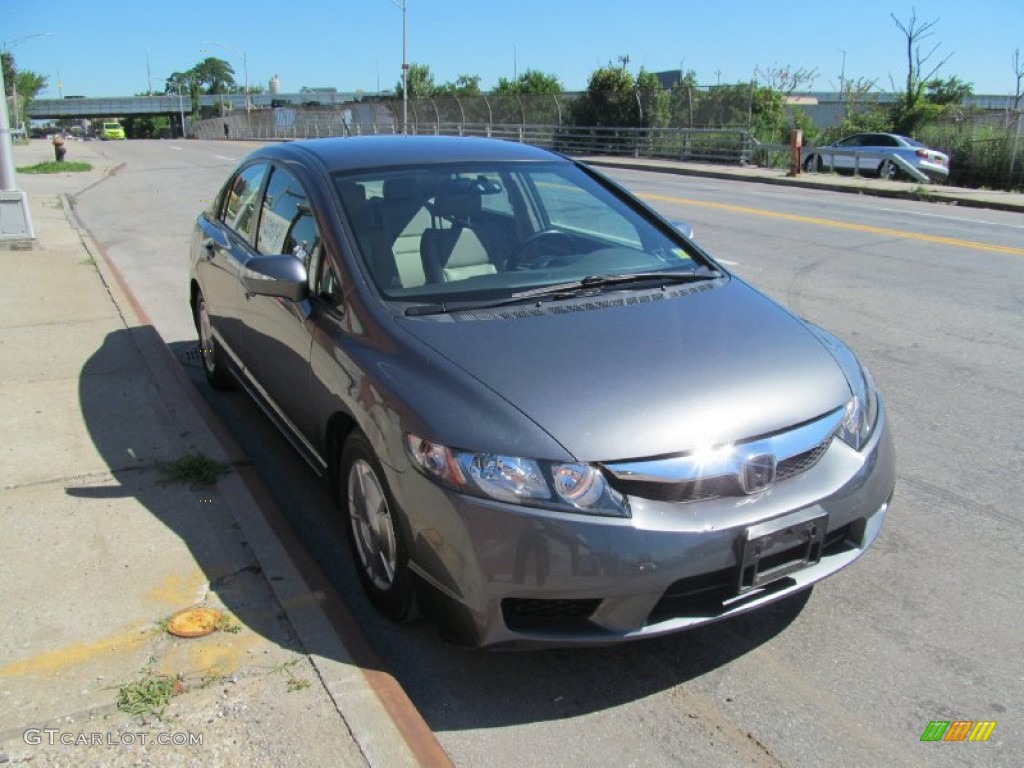2010 Polished Metal Metallic Honda Civic Hybrid Sedan 105817320 Photo