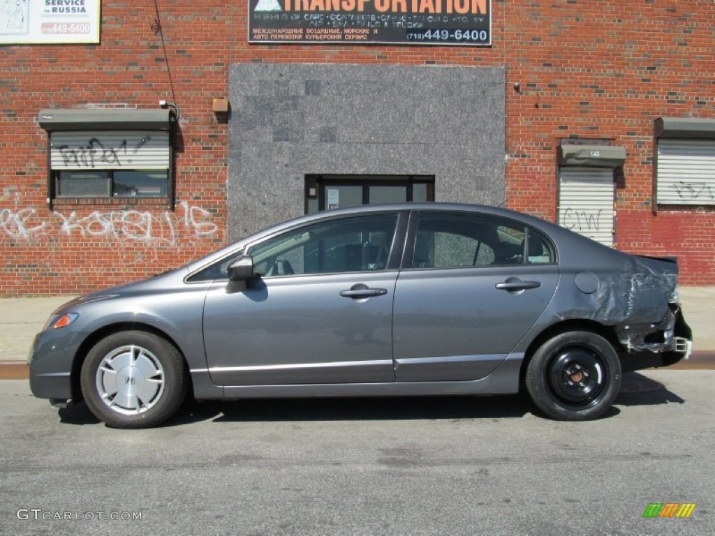 2010 Polished Metal Metallic Honda Civic Hybrid Sedan 105817320 Photo