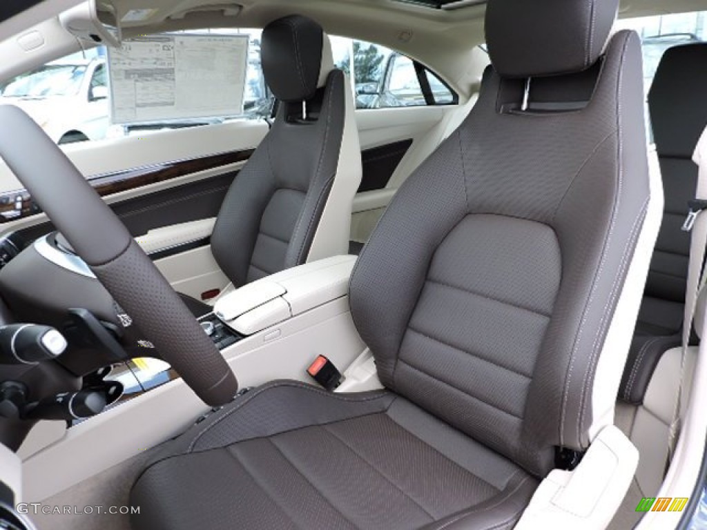 Espresso Brown/Silk Beige Interior 2016 Mercedes-Benz E 400 4Matic Coupe Photo #105825377