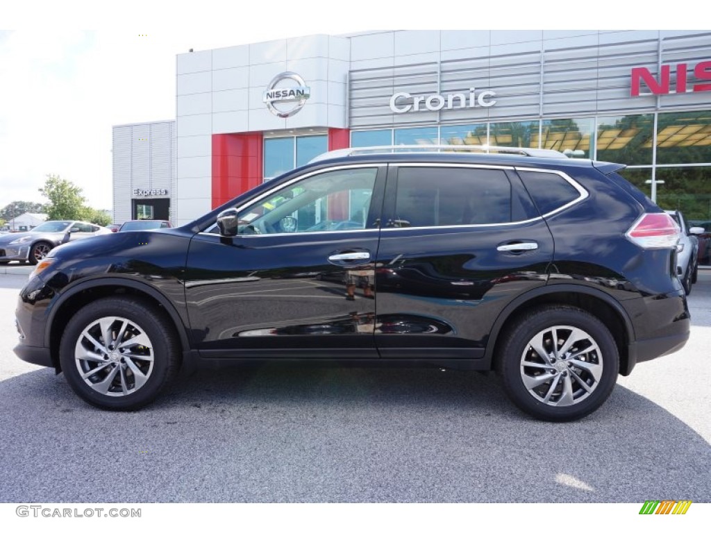 2015 Rogue SL - Super Black / Almond photo #2