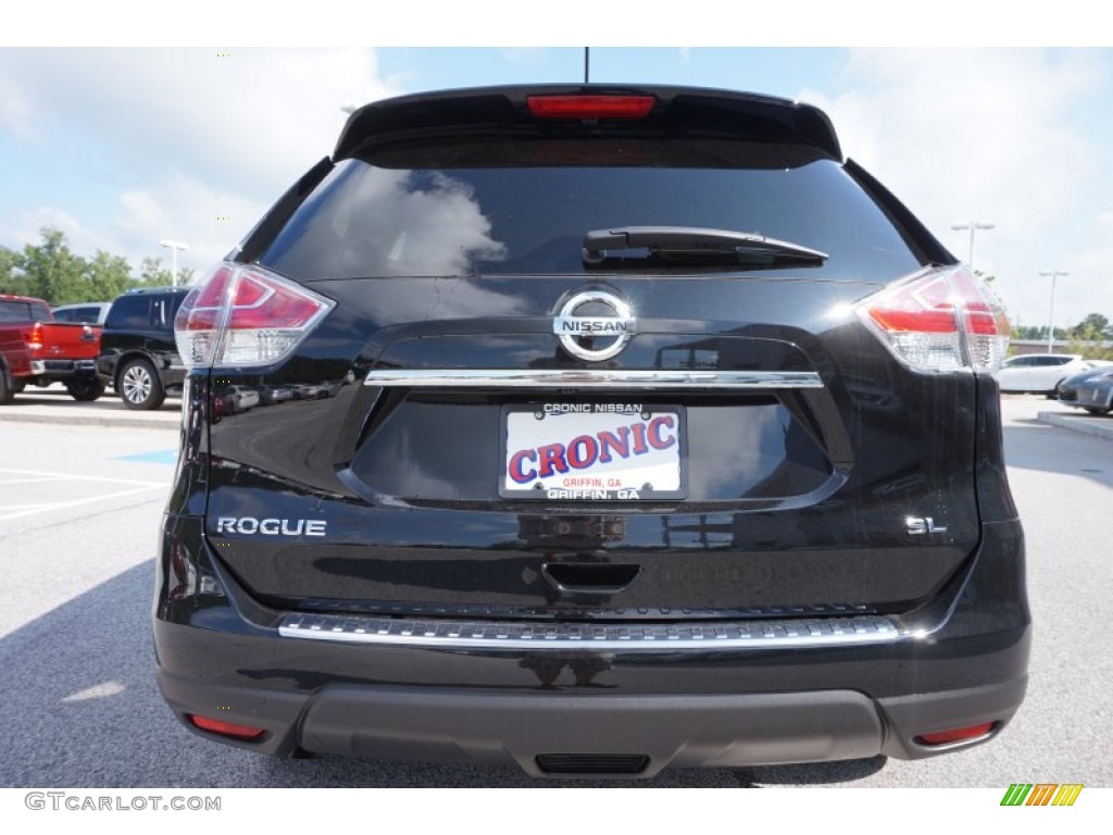 2015 Rogue SL - Super Black / Almond photo #4