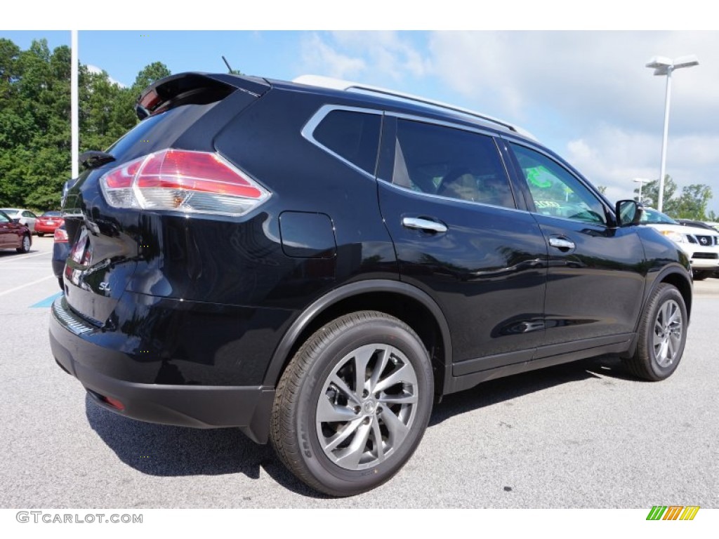 2015 Rogue SL - Super Black / Almond photo #5